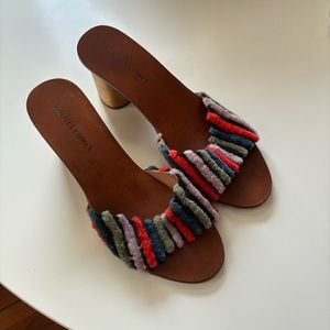 Rachel Comey Rainbow furry shoes